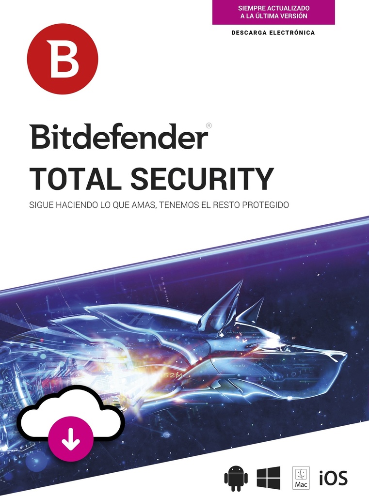 Total Security BITDEFENDER ESD, 10 usuarios, 1 año