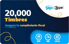 [FACTE/20,000] Timbres Fiscales ASPEL FACTE/20,000